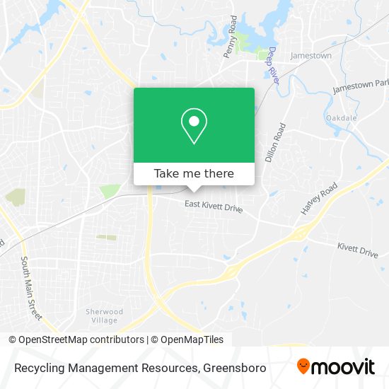 Recycling Management Resources map