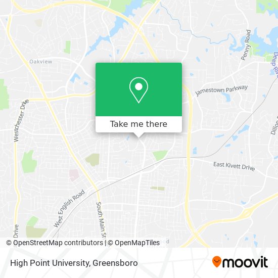 High Point University map