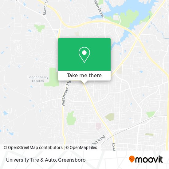 University Tire & Auto map