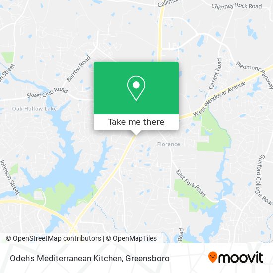 Mapa de Odeh's Mediterranean Kitchen