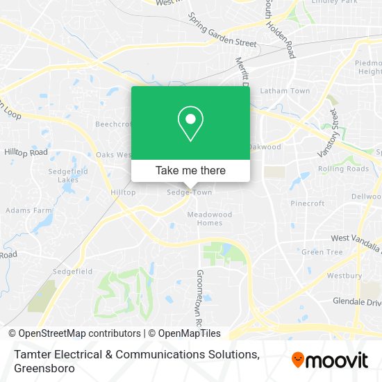 Mapa de Tamter Electrical & Communications Solutions