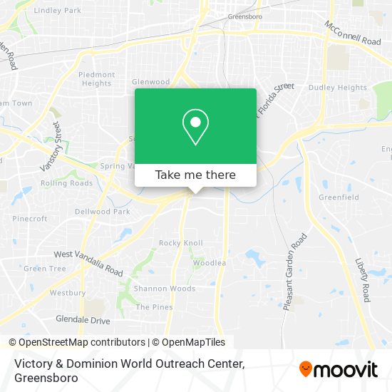 Victory & Dominion World Outreach Center map