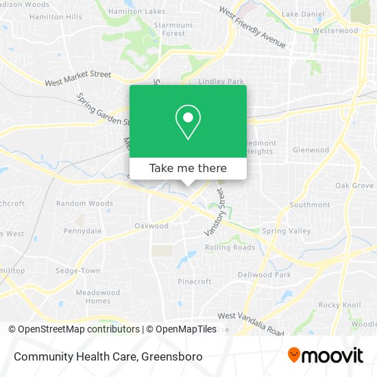 Mapa de Community Health Care