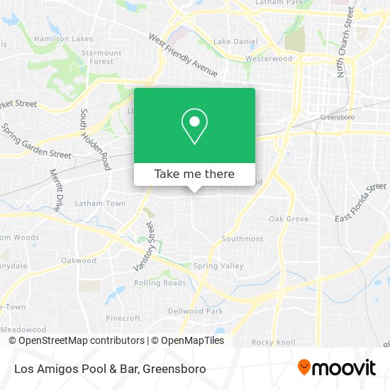 Los Amigos Pool & Bar map