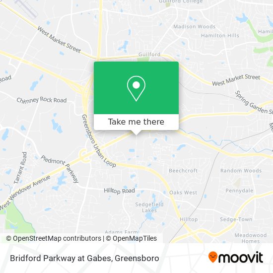 Bridford Parkway at Gabes map