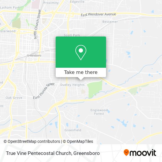 True Vine Pentecostal Church map