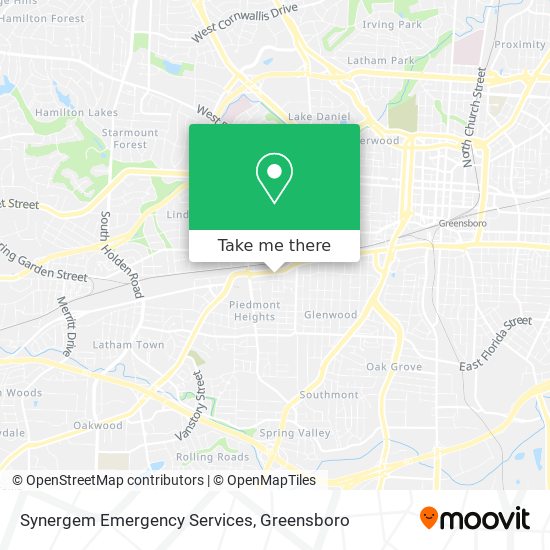 Mapa de Synergem Emergency Services
