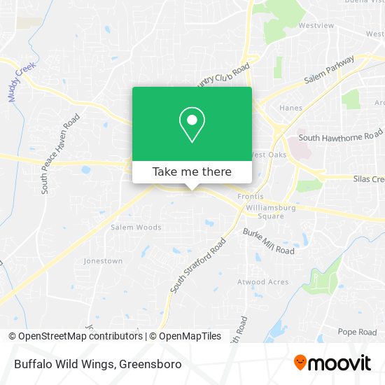 Buffalo Wild Wings map