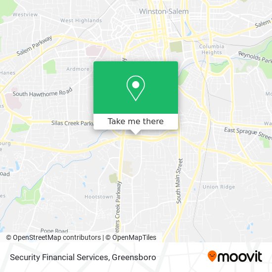 Mapa de Security Financial Services
