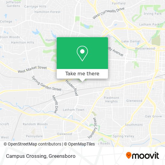 Mapa de Campus Crossing