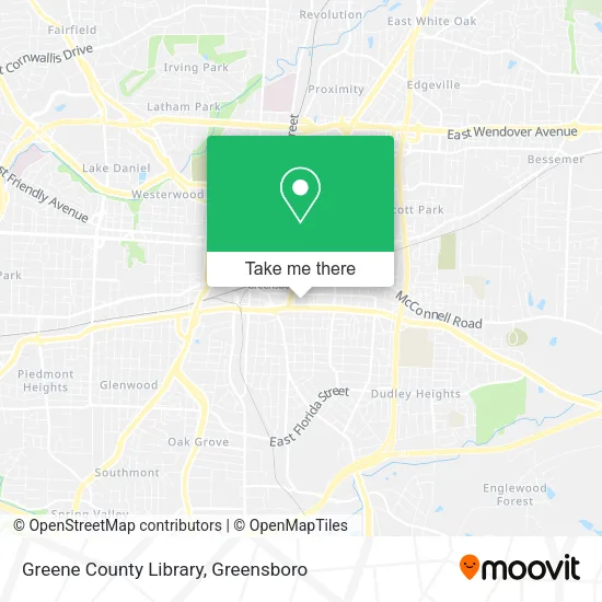 Mapa de Greene County Library
