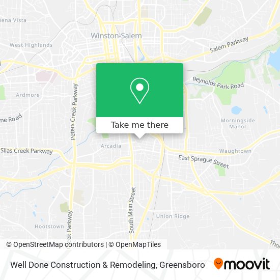 Mapa de Well Done Construction & Remodeling