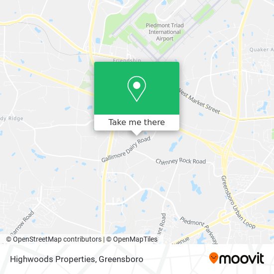 Highwoods Properties map