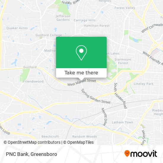 PNC Bank map