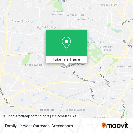 Family Harvest Outreach map