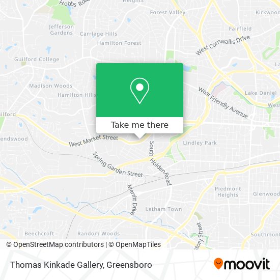 Mapa de Thomas Kinkade Gallery
