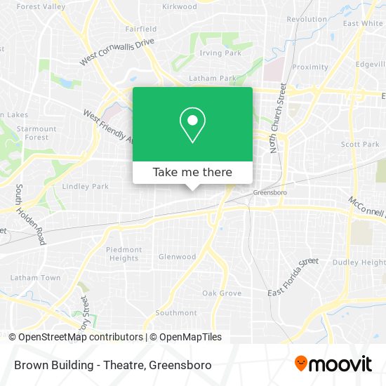 Brown Building - Theatre map