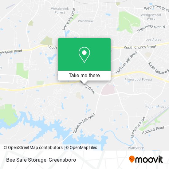 Mapa de Bee Safe Storage