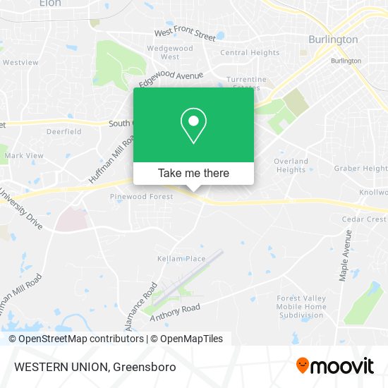Mapa de WESTERN UNION