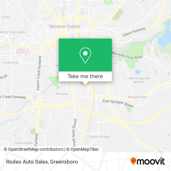 Rodeo Auto Sales map