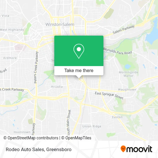 Rodeo Auto Sales map