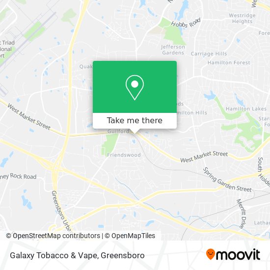 Mapa de Galaxy Tobacco & Vape