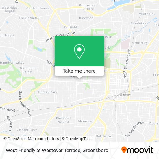 Mapa de West Friendly at Westover Terrace