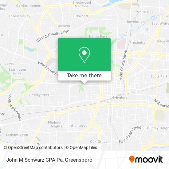 John M Schwarz CPA Pa map