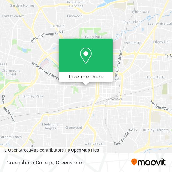 Greensboro College map