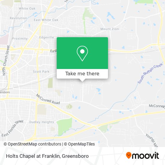 Holts Chapel at Franklin map