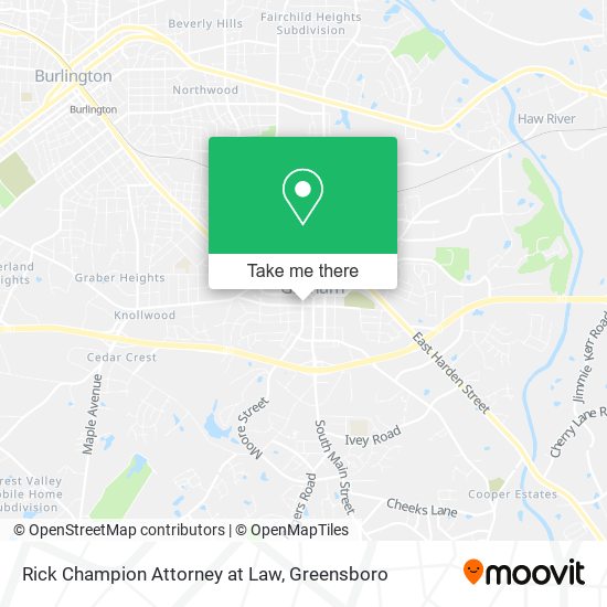 Mapa de Rick Champion Attorney at Law