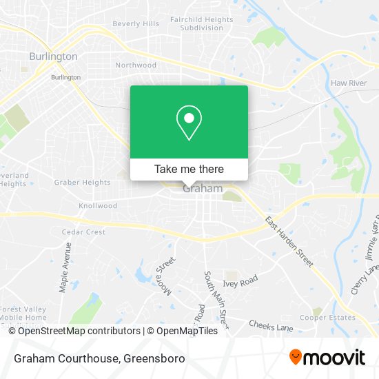 Mapa de Graham Courthouse