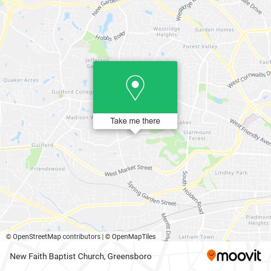 Mapa de New Faith Baptist Church