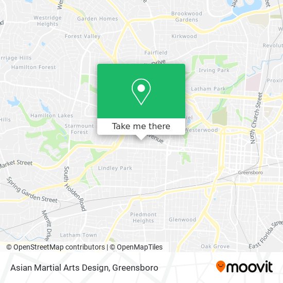 Asian Martial Arts Design map