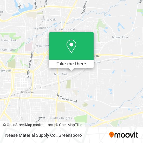 Mapa de Neese Material Supply Co.