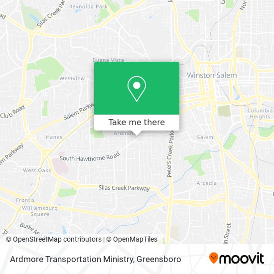 Ardmore Transportation Ministry map