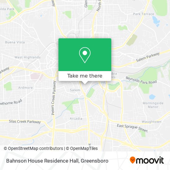 Bahnson House Residence Hall map