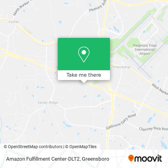 Amazon Fulfillment Center-DLT2 map