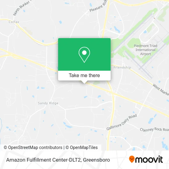 Mapa de Amazon Fulfillment Center-DLT2