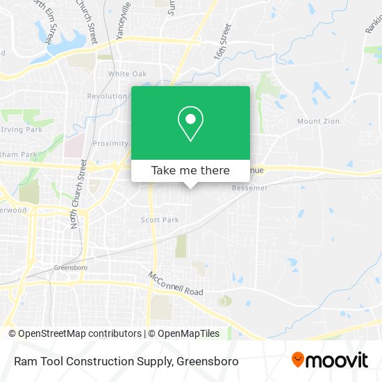 Mapa de Ram Tool Construction Supply