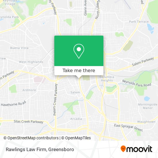 Rawlings Law Firm map