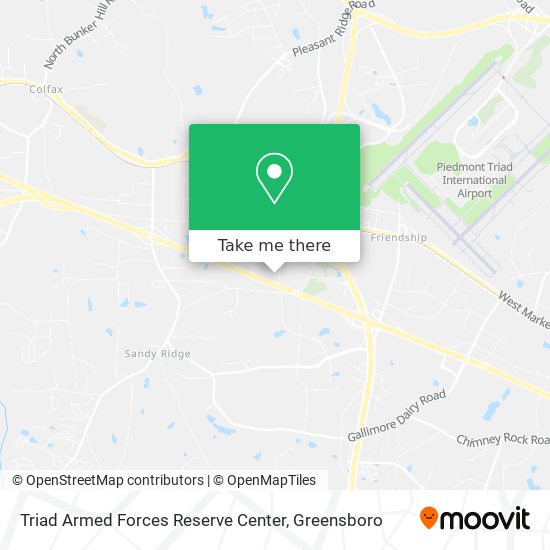 Triad Armed Forces Reserve Center map