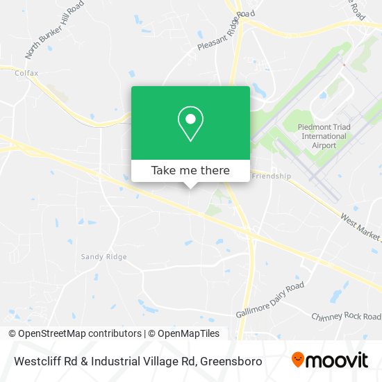 Westcliff Rd & Industrial Village Rd map
