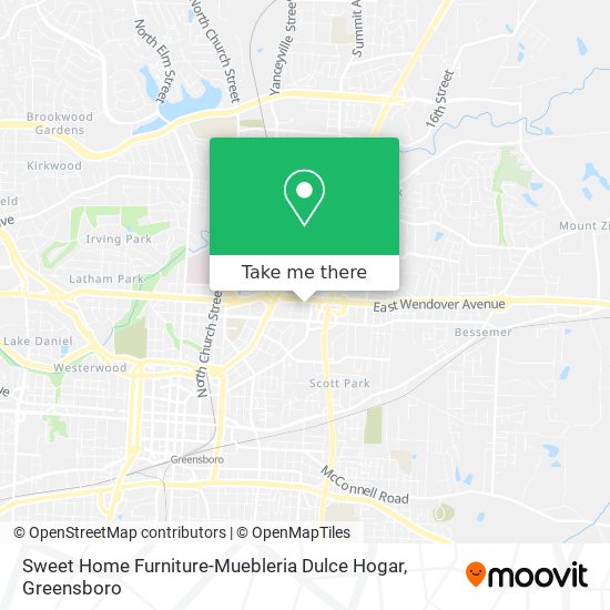 Mapa de Sweet Home Furniture-Muebleria Dulce Hogar