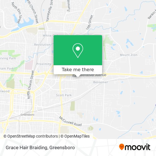 Grace Hair Braiding map