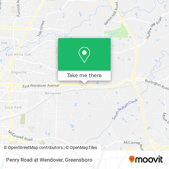 Penry Road at Wendover map