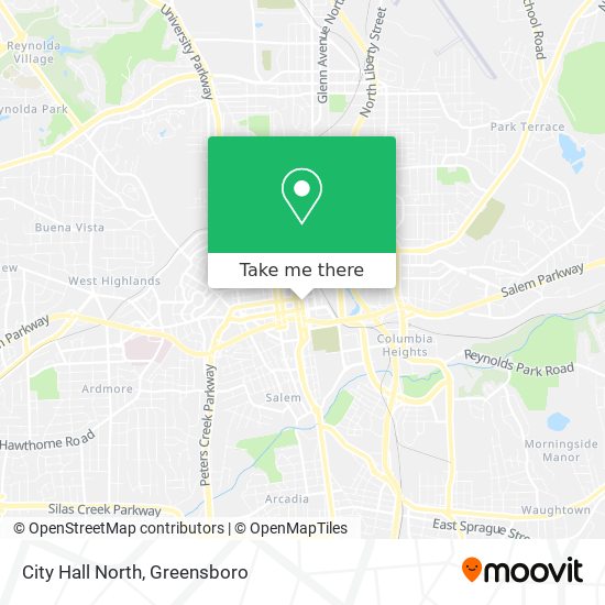 Mapa de City Hall North