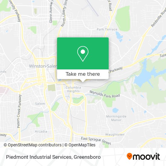 Piedmont Industrial Services map