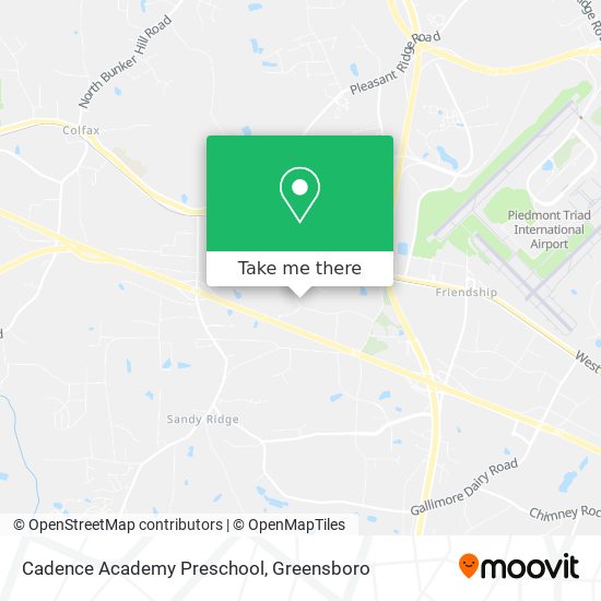 Mapa de Cadence Academy Preschool