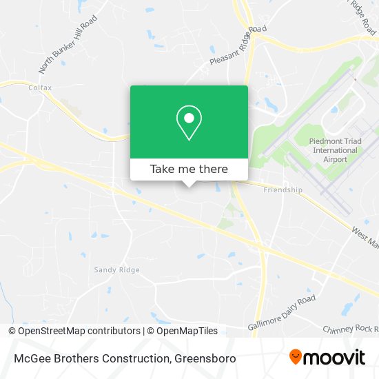 McGee Brothers Construction map